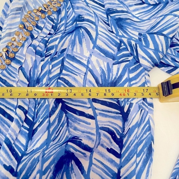 Lilly Pulitzer Colby Long Sleeve Romper in Lapis
Blue Costa Verde Size XS - Picture 5 of 10